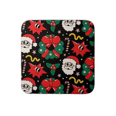 Imagem de Ladrilho Decorativo de Cerâmica Natal e Feliz Ano Novo Papai Noel