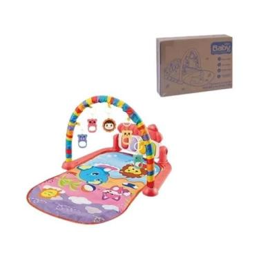 Imagem de Tapete De Atividades Para Bebês Recém-Nascidos Com Rack De Ginástica, 