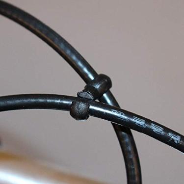 Imagem de Cryfokt S Estilo Clipes Guia de Cabo de Engrenagem de Freio de Furo Fixo para Bicicletas de Engrenagem Fixa e Dobrável 10 Peças de Plástico Preto Verde (Preto)