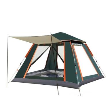 Imagem de Tenda De Acampamento AutomáTica, Acomoda 4 Pessoas - Tenda PortáTil, Montagem RáPida(Verde)