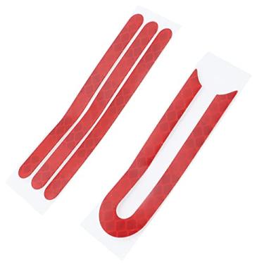 Imagem de KIMISS Fita Adesiva Reflexiva para Scooter Elétrica M365 1S LITE PRO PRO2 - Acessório de Segurança para Maior Visibilidade Noturna (Vermelho)