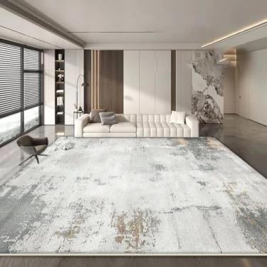 Imagem de Tapete abstrato grande para sala de estar, decoração minimalista, tapete macio para quarto, sala de estar, tapete dobrável para chão (6,5x8,2 pés (200x250 cm)/CX007-Flannel-4)