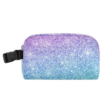 Imagem de TSENQUE Lancheira personalizada multicolorida com glitter rosa azul para mulheres, meninas, lancheira masculina e infantil, lancheira para trabalho, portátil, floral, para alimentos, bolsa térmica