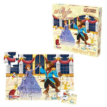 Imagem de Quebra-Cabeça a Bela e a Fera 20 Peças em Madeira Ciabrink