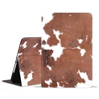 Imagem de FVAENDHIO Capa para Samsung Galaxy Tab A11 Plus/ A11+ 27.9 cm 2025 / A9+/A9 Plus 2023, capa protetora de couro, capa inteligente com suporte ajustável para despertar/despertar automático - estampa de