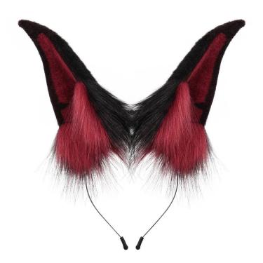 Imagem de Bandana de pelúcia, cosplay, estilo doberman, orelhas para adultos/crianças