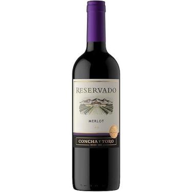 Imagem de Vinho Tinto Merlot Reservado Concha y Toro 750ml, Meio Seco, Tinto
