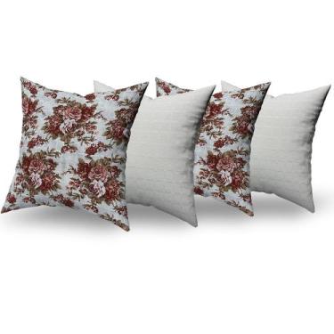 Imagem de Almofadas Decorativas 4 Unidades Com Ziper e Refil Silicone - RT MAGAZ