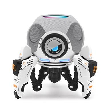 Imagem de Madatop Stand for Homepod Mini, ABS Holder Tripod with Robot Shape, Safe Stable Mount with Anti-Slip Silicone Pad Protects Home pod Mini Speaker Well