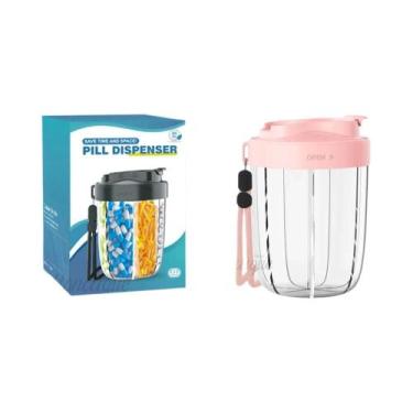 Imagem de Organizador De Vitaminas Portátil À Prova d'Água Com 7 Compartimentos 