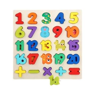 Imagem de Quebra-Cabeça Educacional De Madeira Montessori Para Crianças, Brinque