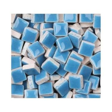 Imagem de Azulejos De Cerâmica DIY Coloridos 100g Ornamentos De Espelho De Vidro