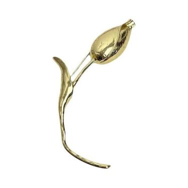 Imagem de Broche Retro De Tulipa Para Meninas E Mulheres, Distintivo Leve De Lux
