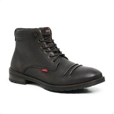 Imagem de Bota Masculina Ferracini em Couro Chocolate com Solado de Borracha 9622665CH-Masculino