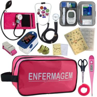 Imagem de Kit De Enfermagem Completo Medidor Glicose Aparelho Pressao - PREMIUM,