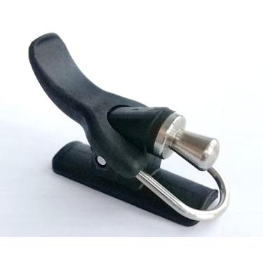 Imagem de fpigeon Cannon Surf Fishing Trigger Aid Power Cast Sea Fishing Casting Trigger Cannon Clip Thumb Button Fixed Spool Casting Aid (preto)