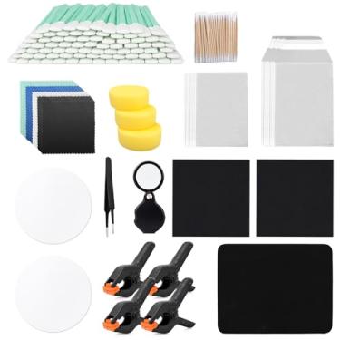 Imagem de XANGNIER 385 Pcs Card Cleaning Kit, Trading & Sports Card Repair Care Tool for Baseball, Football, Basketball Cards – Includes Polishing Sponge, Swabs, Tweezers, Magnifier & More