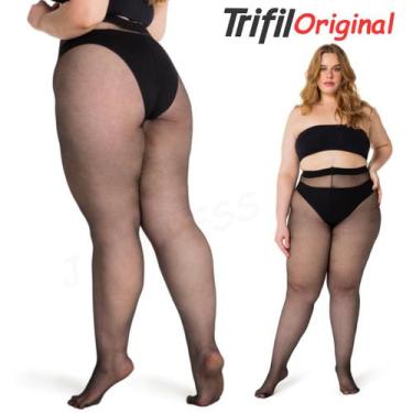 Imagem de Meia Calça Fio 15 Plus Size Trifil Tamanhos Especiais Ideal Para Uso D