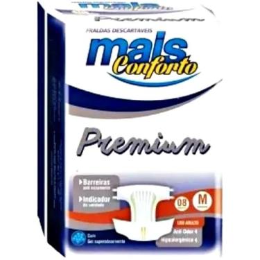 Imagem de Fralda Geriátrica GeriaSuper Mais Conforto M com 8 unidades