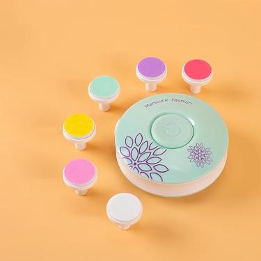 Imagem de Kit de aparador e polidor de unhas de estilo elétrico suave – Operação semelhante a uma tesoura sem bateria para manicure/pedicure, verde