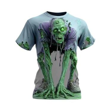 Imagem de Camiseta Masculina De Secagem Rápida E Respirável Com Estampa 3D De Ho