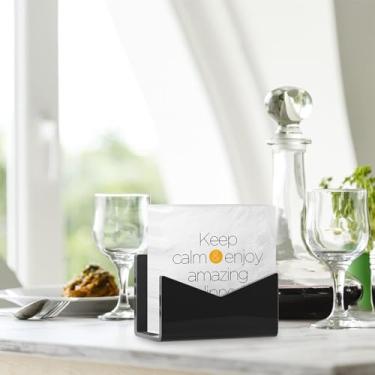 Imagem de Generic 2 pacotes de acrílico organizador de correio suporte de correio pasta de arquivo vertical e organizador de cartas rack de envelope de mesa para escritório em casa escola (preto)