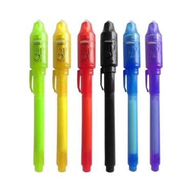 Imagem de Conjunto De Canetas De Tinta Invisível 4-12pcs Marcador Mágico Com Luz