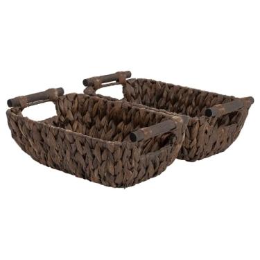 Imagem de StorageWorks Cesta de armazenamento de vime marrom, médio