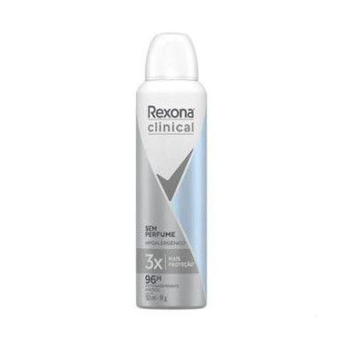 Imagem de Desodorante Masculino Rexona Men Clinical Sem Perfume Aerosol 150ml