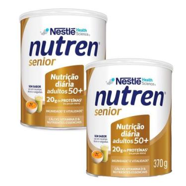 Imagem de Kit 2 Nutren Senior Complemento Alimentar Sem Sabor 370g