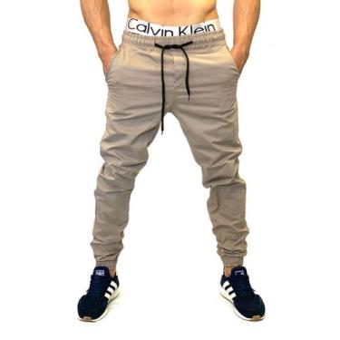 Imagem de CALÇA jeans rasgada JOGGER MASCULINA JEANS RASGADO SLIM EM SARJA CAMUF