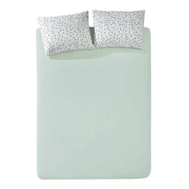 Imagem de Jogo de Lençol Casal Döhler 150 Fios 3 Peças, Verde Claro