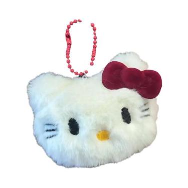 Imagem de Chaveiro De Pelúcia Hello Kitty Kawaii Fofo Para Mulheres, Pingente De