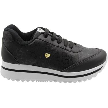 Imagem de Tênis Jogging Infantil Club Happy Corações Gloss Menina