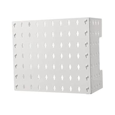 Imagem de Acouto Visor Versátil Montado na Parede Em Pegboard - Rack de Armazenamento de Perfuração Multifuncional e Tampa do Tubo do Aquecedor de água a Gás - Material ABS - Organização e Decoração de Casa