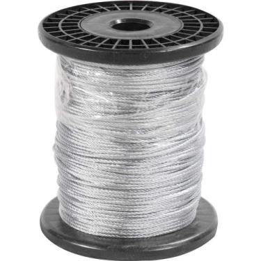 Imagem de Cabo de aço Galvanizado, Alma de Aço, 1,59 mm - 1/16", 6 x 7, Vonder O