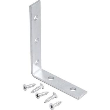 Imagem de Cantoneira p/ cortina 05x07cm zincado cce0057 c/ 4 pç Vonder