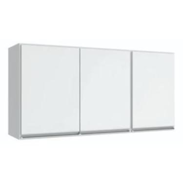 Imagem de Armário Aéreo Multiuso - 3 Portas para Cozinha e Lavanderia, Organizador Funcional para Utensílios, Limpeza e Artigos Domésticos