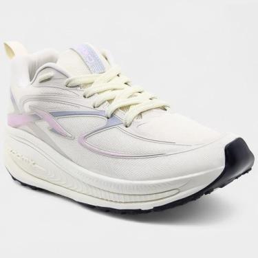 Imagem de Tênis Caban Max Runner Feminino - Off White e Rosa, 35