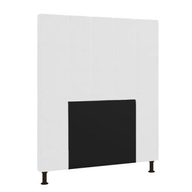 Imagem de Cabeceira Malibu Para Cama Box Solteiro 90 cm material sintético Branc