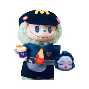 Imagem de Roupas Para Boneca Labubu 15-17cm, Conjunto De Moda Com Tema De Trabal