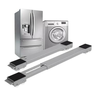 Imagem de Base Suporte Com Rodinhas Eletrodoméstico Geladeira Fogão