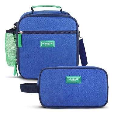 Imagem de Kit Bolsa Térmica E Necessaire Vibe Azul
