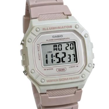 Imagem de Relógio Casio Digital Esportivo Feminino Nude/Bege W-218HC-4A2VDF