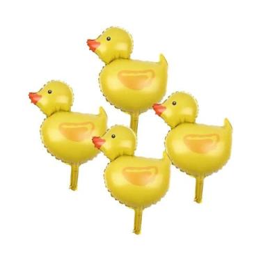 Imagem de Kit De Arco De Balões De Animais Em Cartoon Amarelo E Azul Para Decora