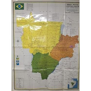 Imagem de Mapa Físico Brasil - Região Centro-Oeste - Editora Michalany