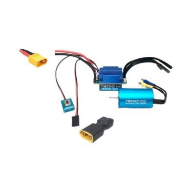 Imagem de Combo De Motor Brushless E ESC 35A 45A Para Wltoys 124016 Remo Hobby X