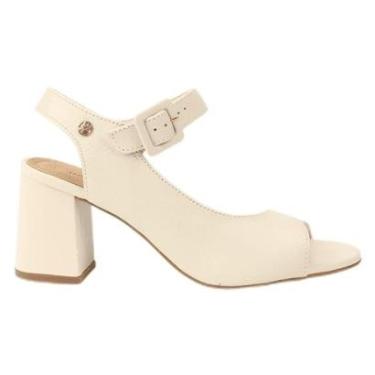 Imagem de Sandália Feminina Bottero 372008 Couro Burnish Salto Grosso-Feminino