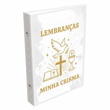 Imagem de Álbum 15X21 40 Fotos Minha Crisma Branco Para Lembranças
