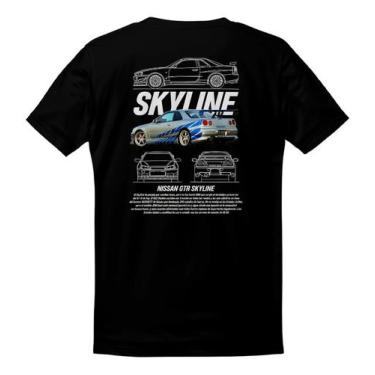 Imagem de Camiseta Gearhead Nissan Skyline Bryan Velozes E Furiosos - Shopbrains